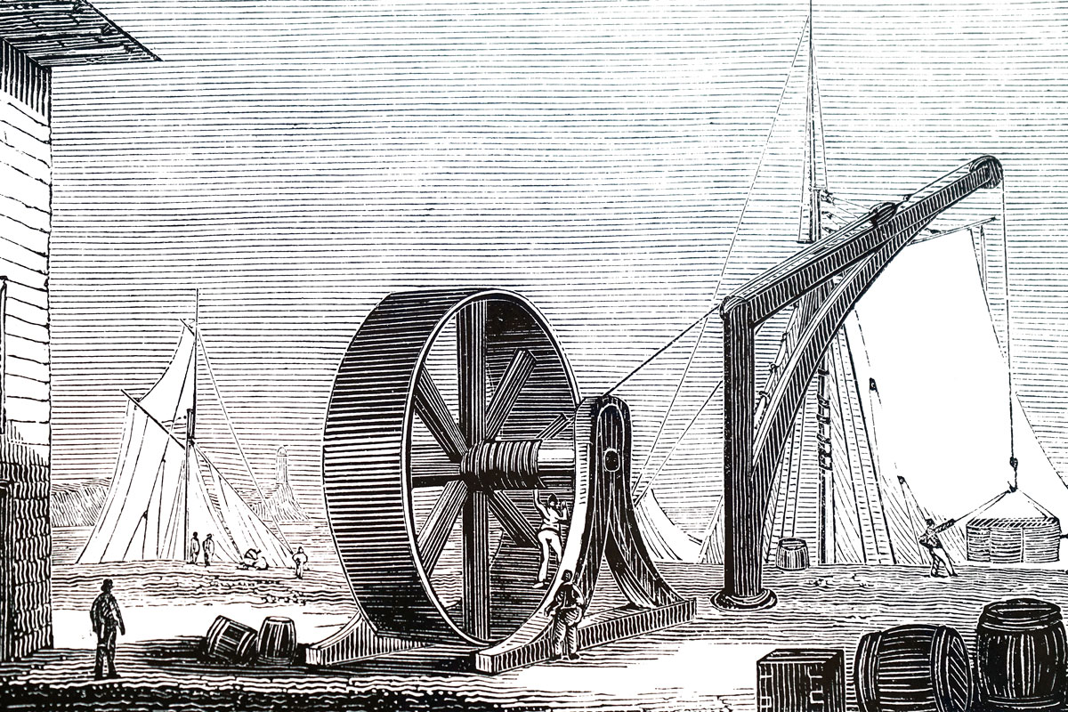 Crane Treadwheel Operator