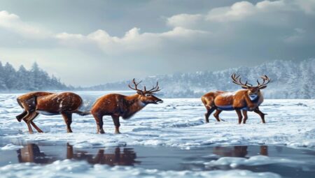 How Melting Snow Disrupts Reindeer Migration