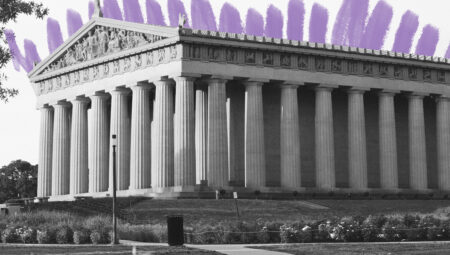 A full-scale replica of the Parthenon was built in the U.S.