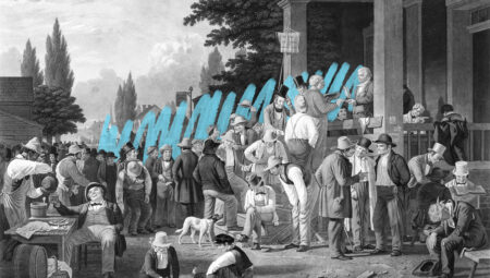 People used to vote by voice in colonial America.